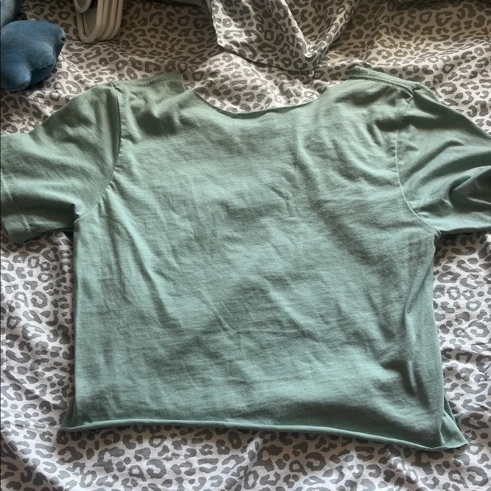 Inspirational Green Tee with Bold Quote - Picture 2 of 2